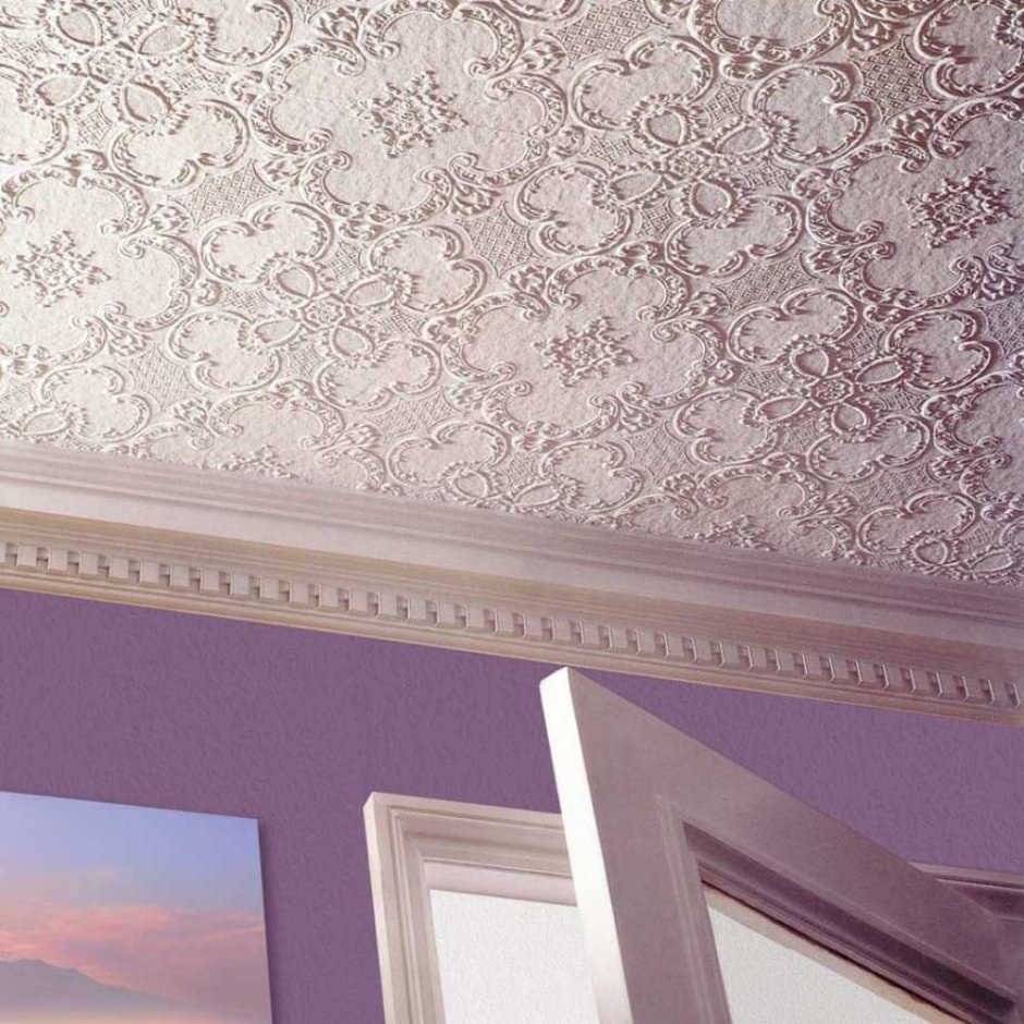 Потолочные обои под покраску