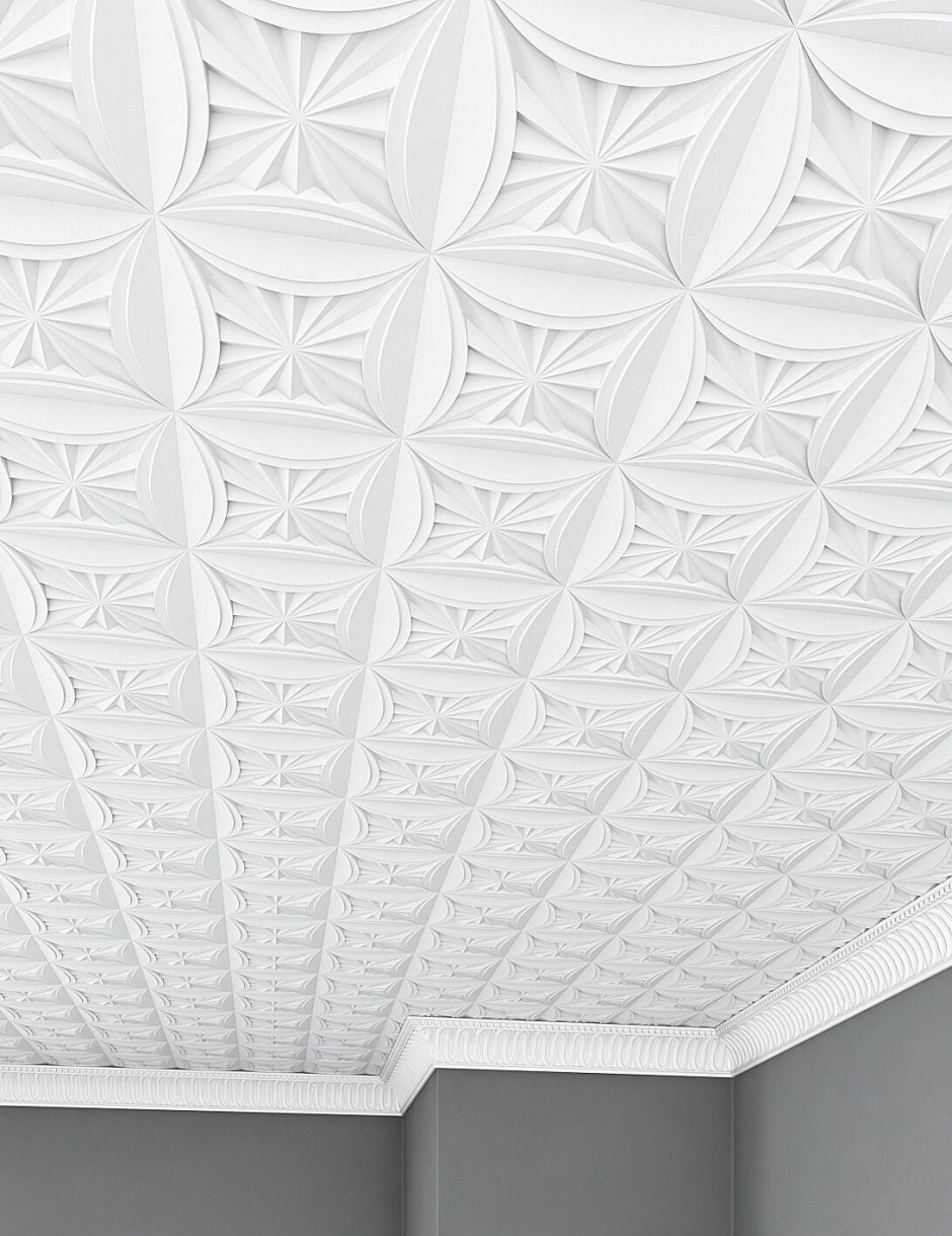 Плинтус потолочный полистирол белый Формат 10509 KD 6х8х200 см