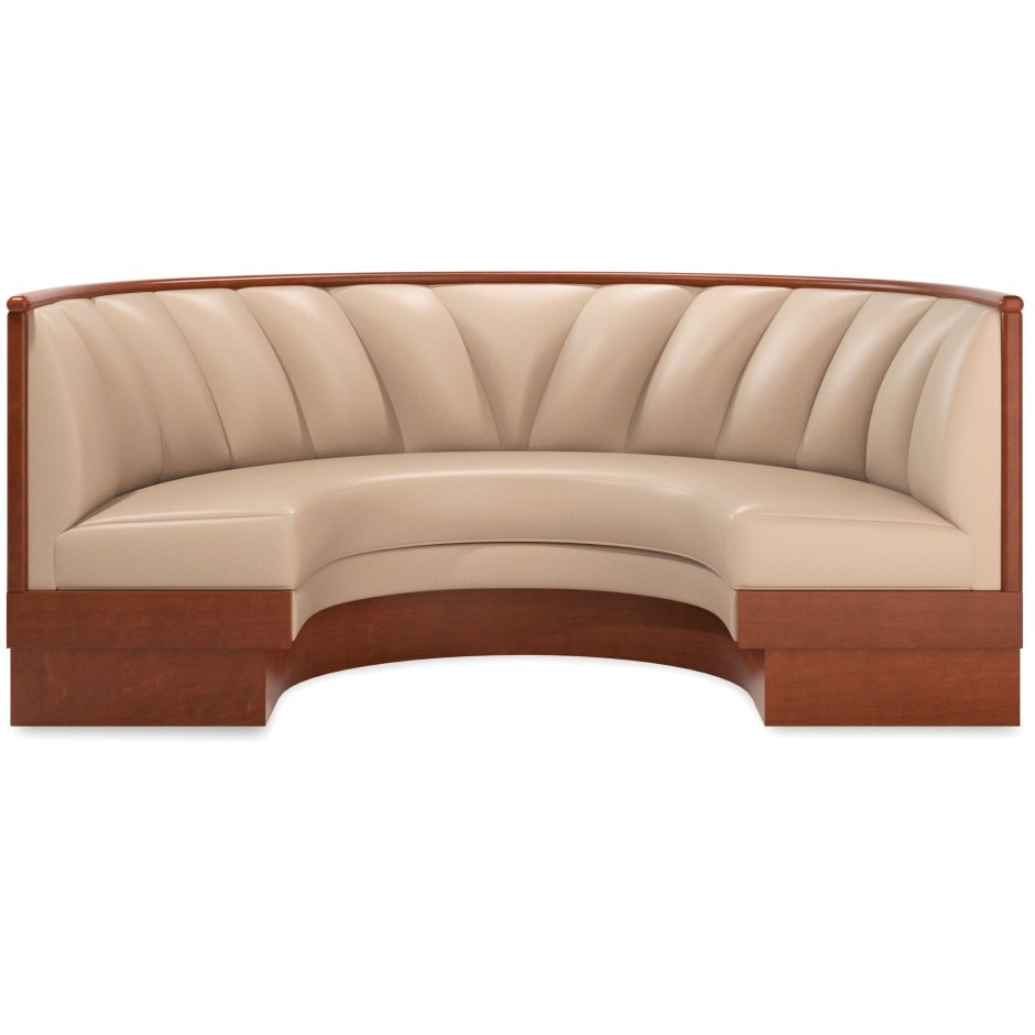 Полукруглый диван для кухни