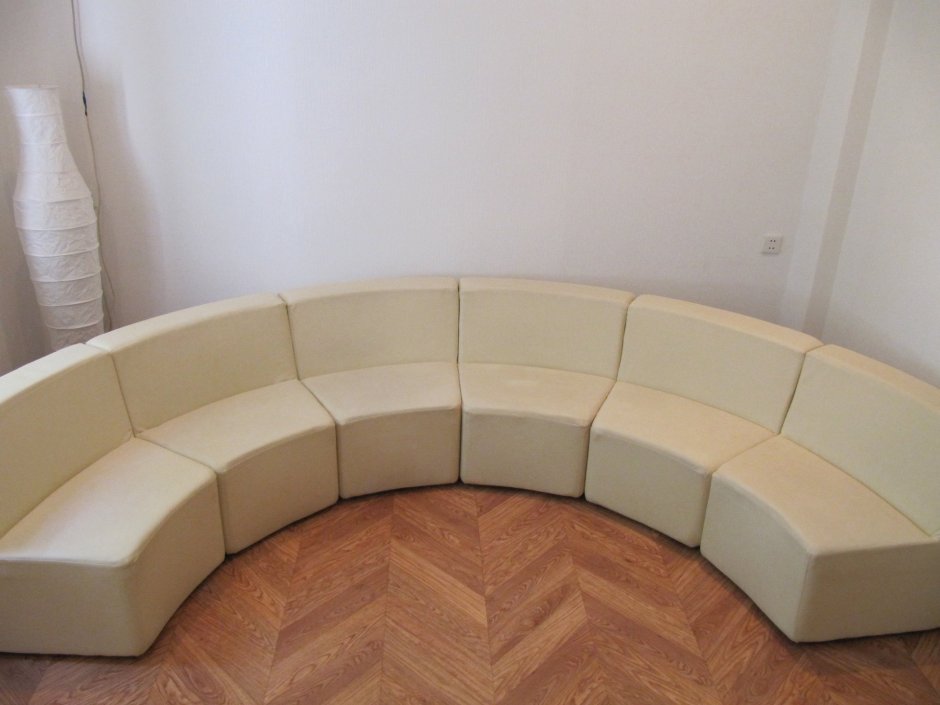 Полукруглый диван для кухни своими руками