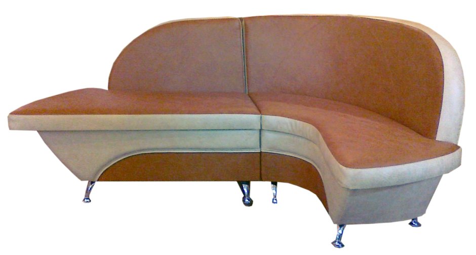 Полукруглый диван для кухни