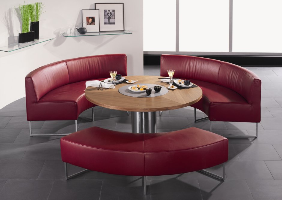 Диваны полукруглые для кухни для круглого стола