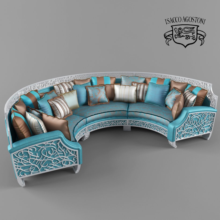 Полукруглый диванчик Прованс