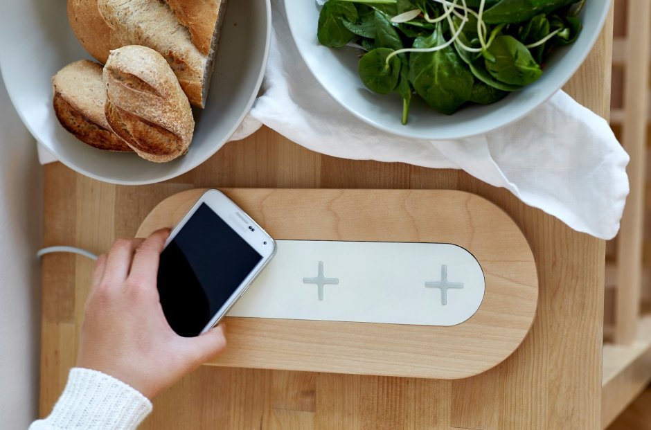 Стол с беспроводной зарядкой ikea