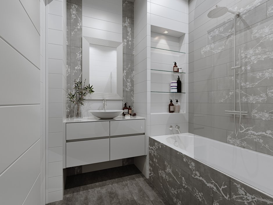 Керамогранит Sakura 60x15 см цвет тёмно-серый, 4 шт.