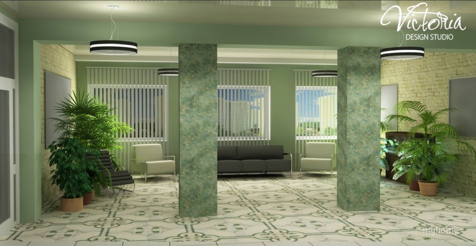 Фойе с колоннами