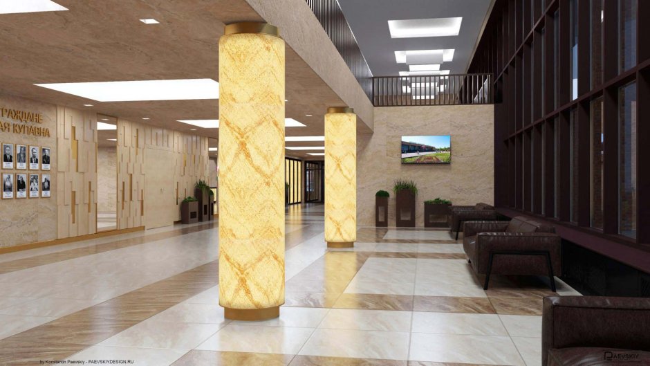 Фойе дворца культуры