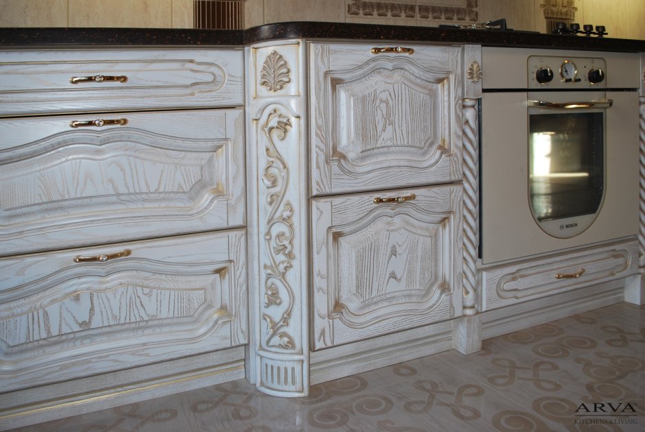 Кухня ясень патина