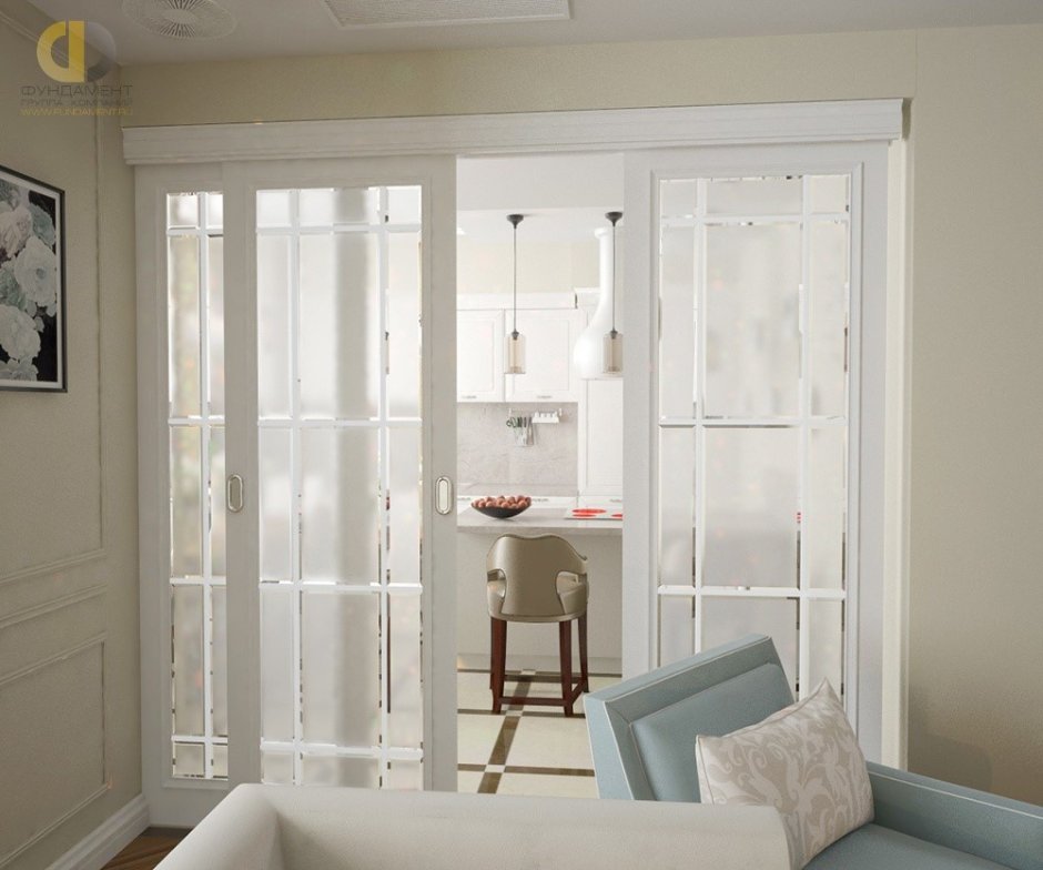 Французские двери в интерьере