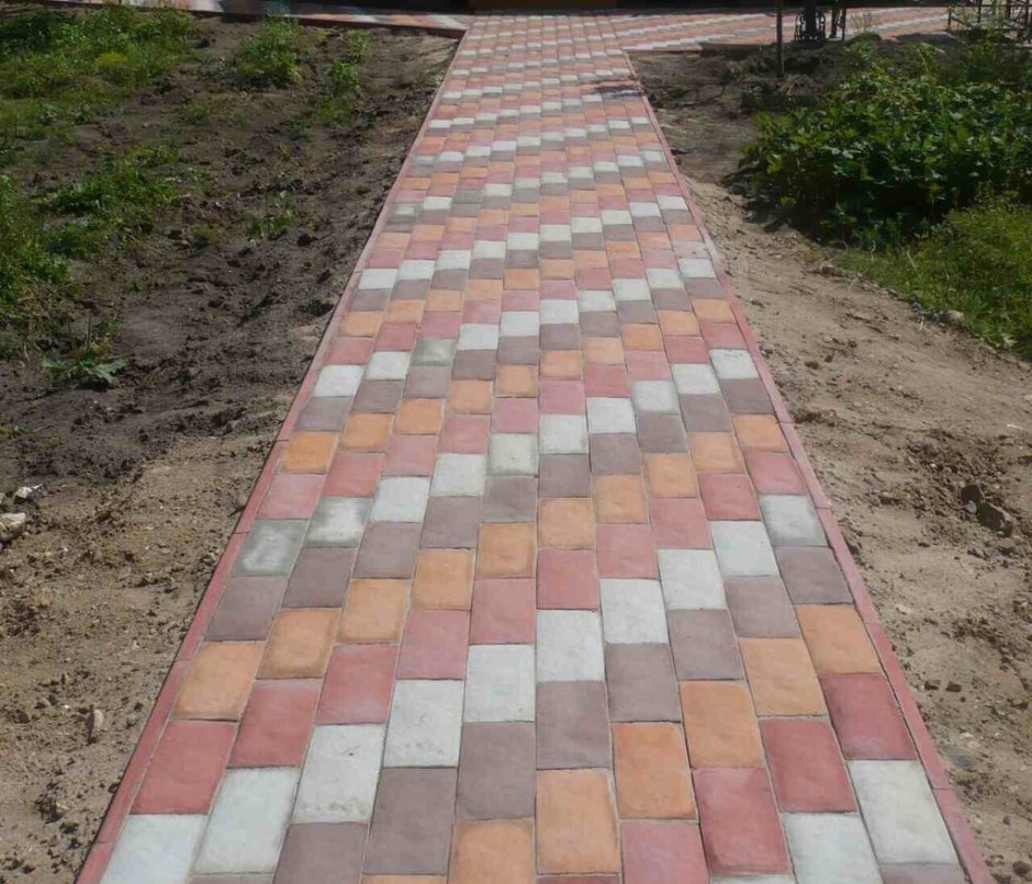Тротуарная плитка сочетание цветов