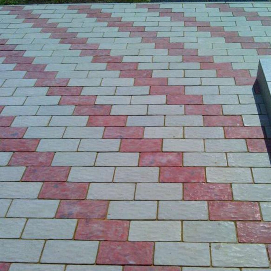 Брусчатка тротуарная 200х100х60 варианты укладки