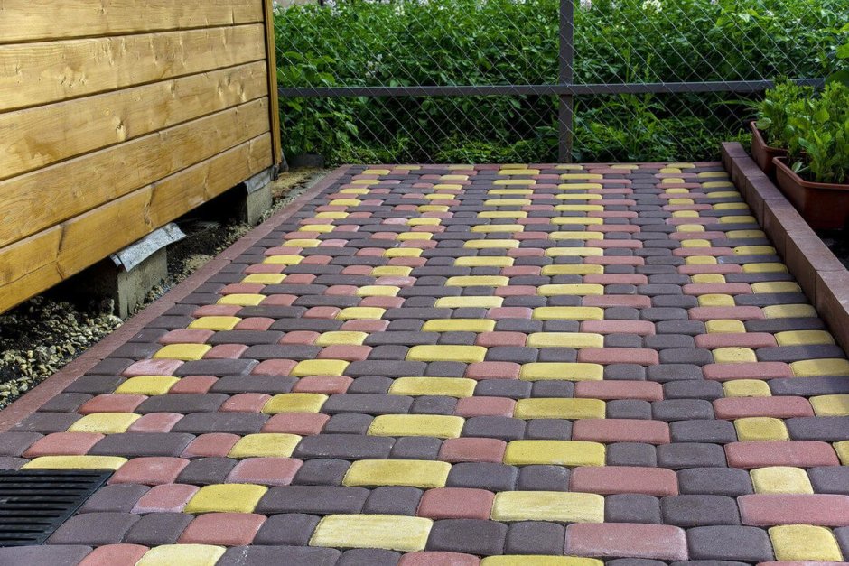 Расцветка тротуарной плитки