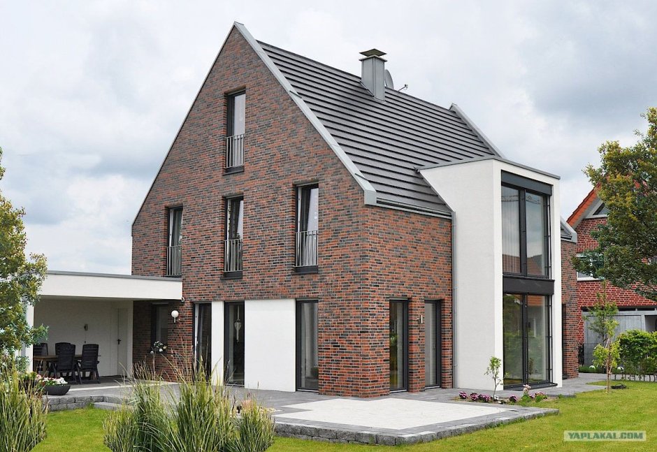 Барнхаус с клинкерным кирпичом