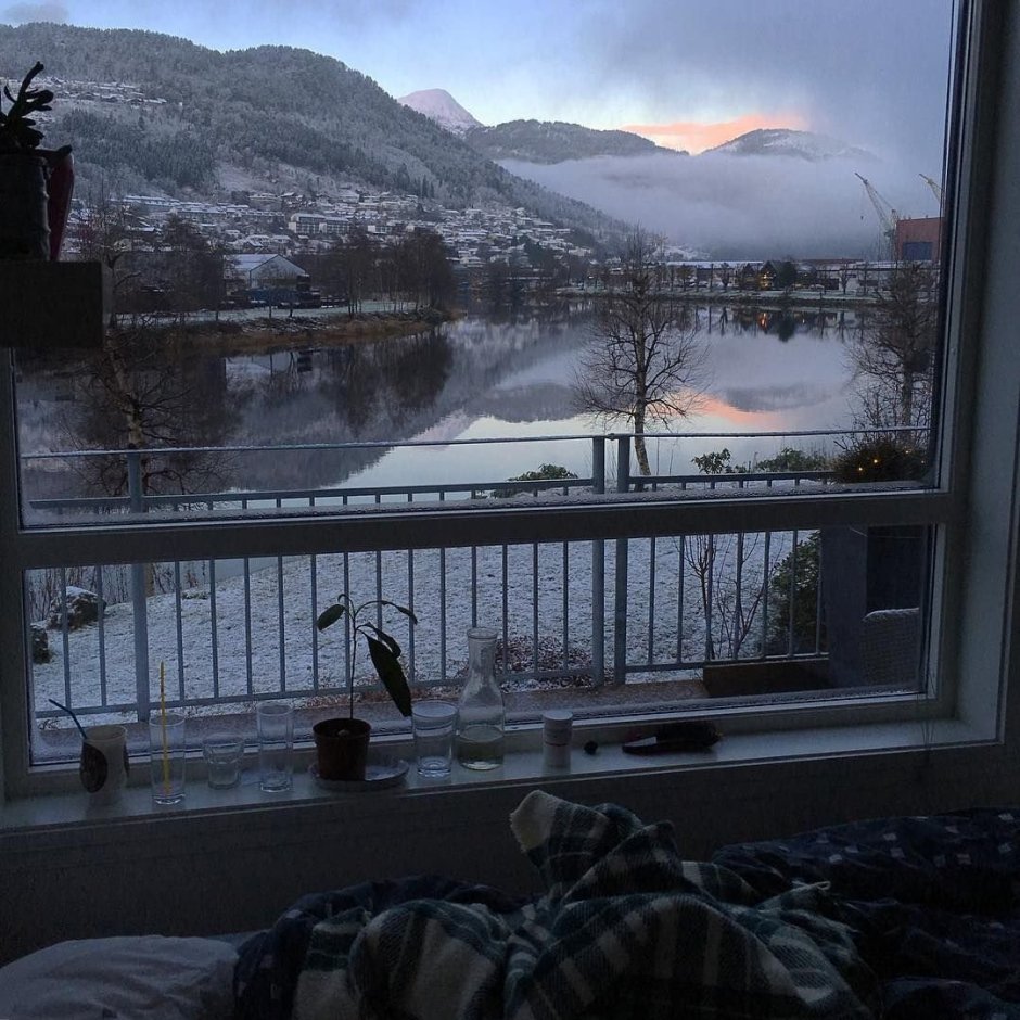 Эстетичный вид с балкона