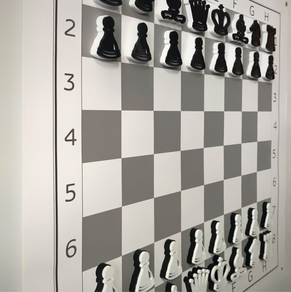 Доска шахматная демонстрационная магнитная 73х73