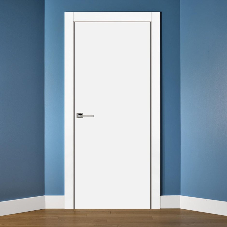 Дверь межкомнатная Стелла глухая эмаль цвет белый 80x200