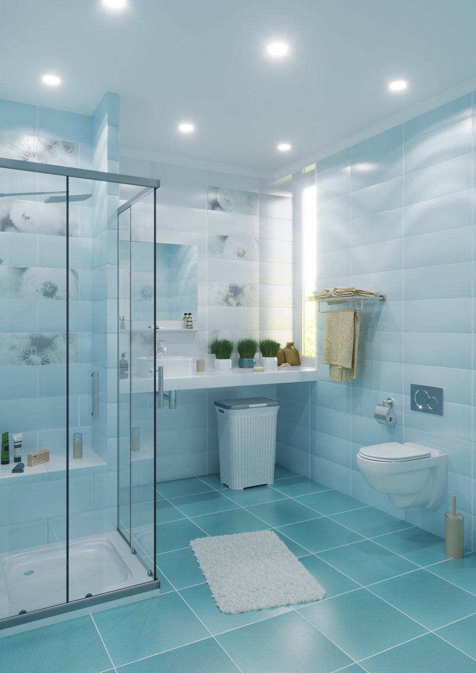 Плитка настенная «концепт» 2т 50x20 см 1.4 м² цвет зелёный