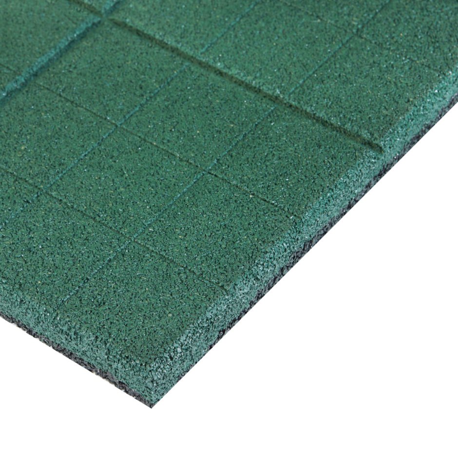 Плитка резиновая сетка 350х350x20 мм зеленый