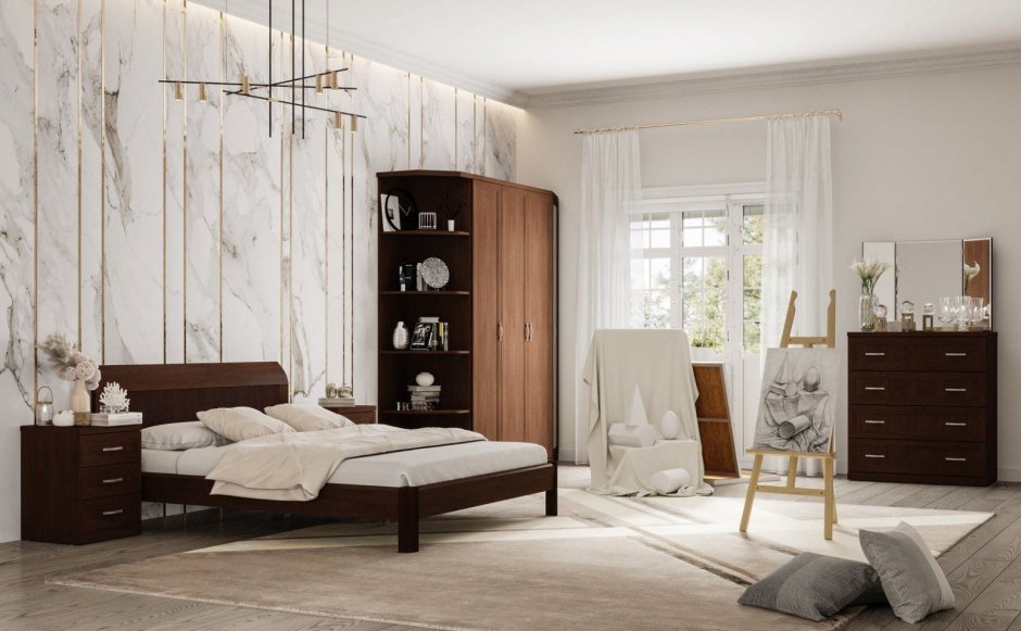 Шкаф Клифтон орех Lazurit