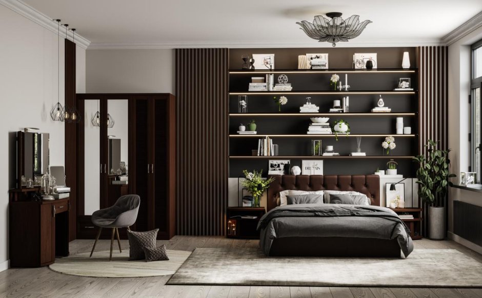 Лазурит орех Клифтон спальня