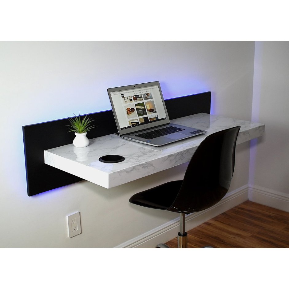 Навесная столешница под компьютер