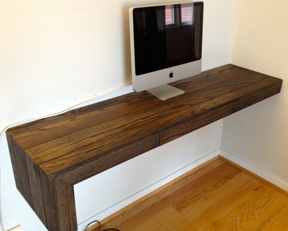 Подвесная столешница письменного стола