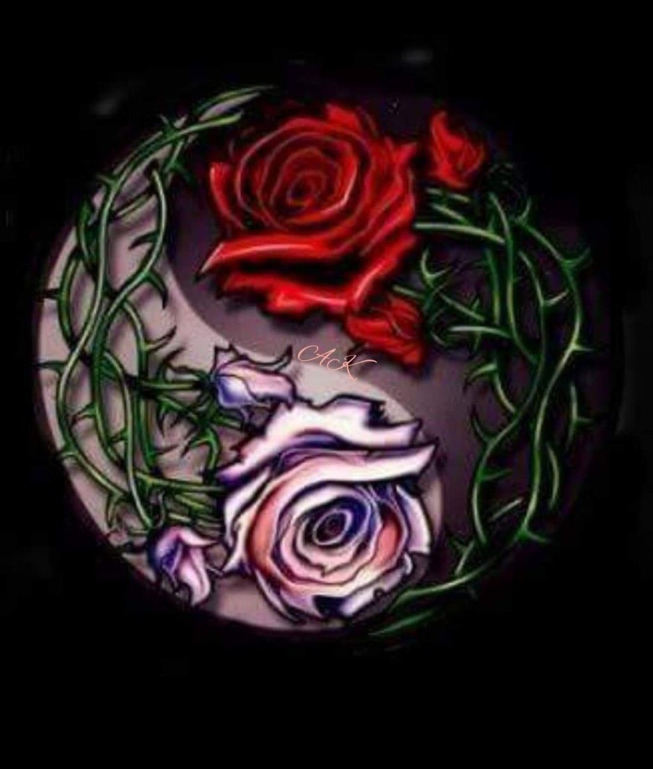 Инь Янь в цветах