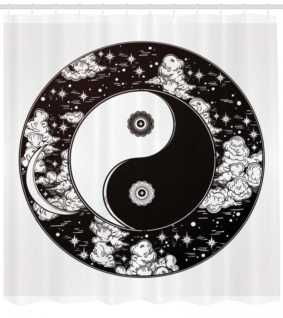 Клумба инь янь