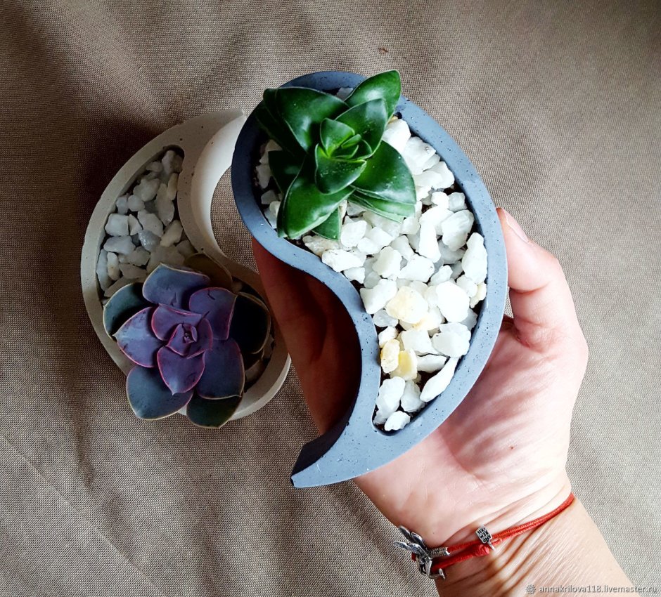 Цветочные горшки из бетона