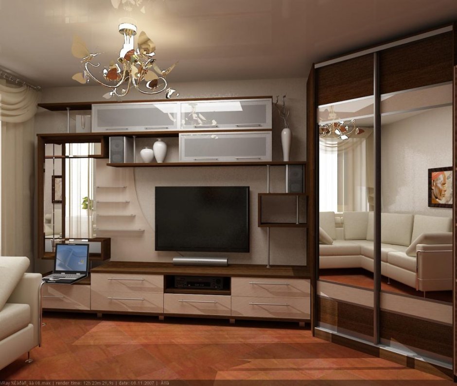 Гостиная со шкафом