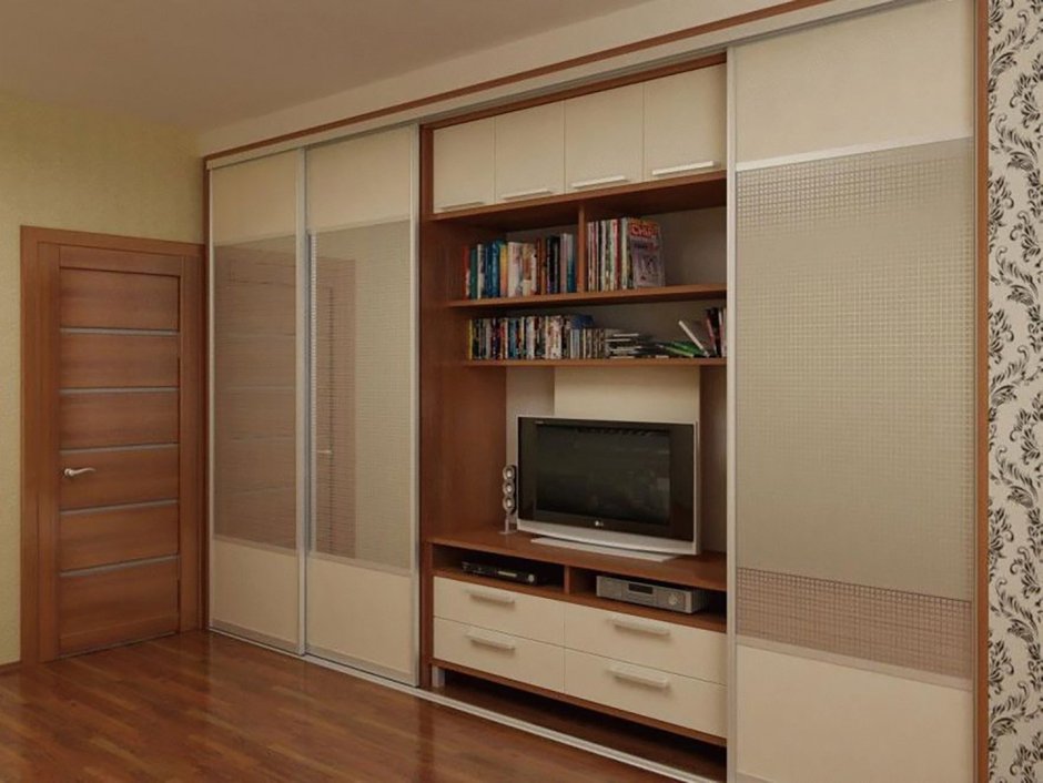 Встроенный шкаф-купе в гостиную