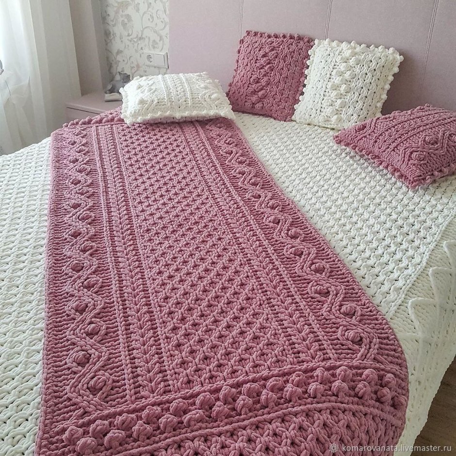 Плед вязаный Ализе Пуффи