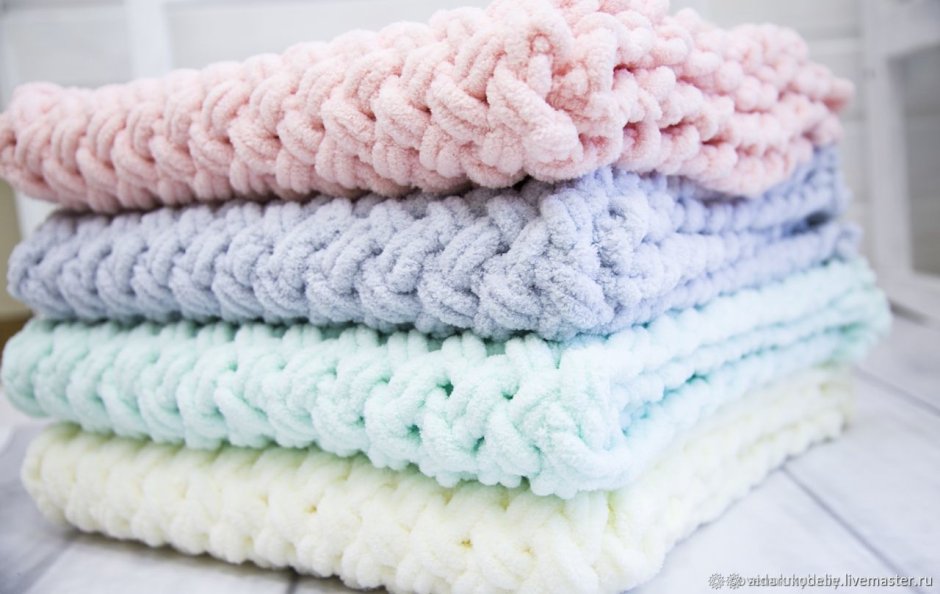 Плед детский вязаный Ализе Пуффи