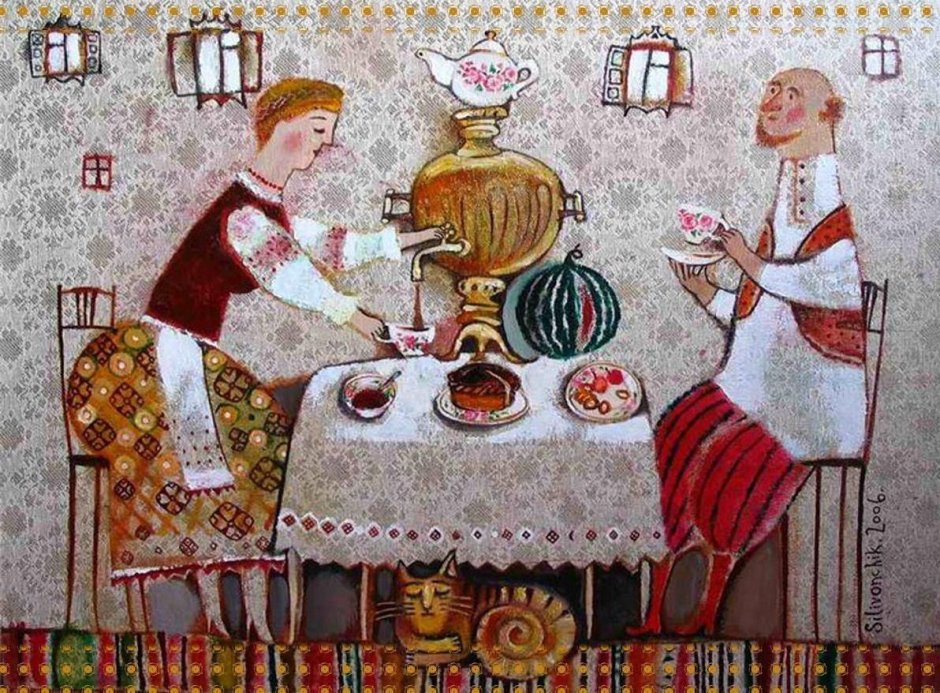 Анна Силивончик чаепитие