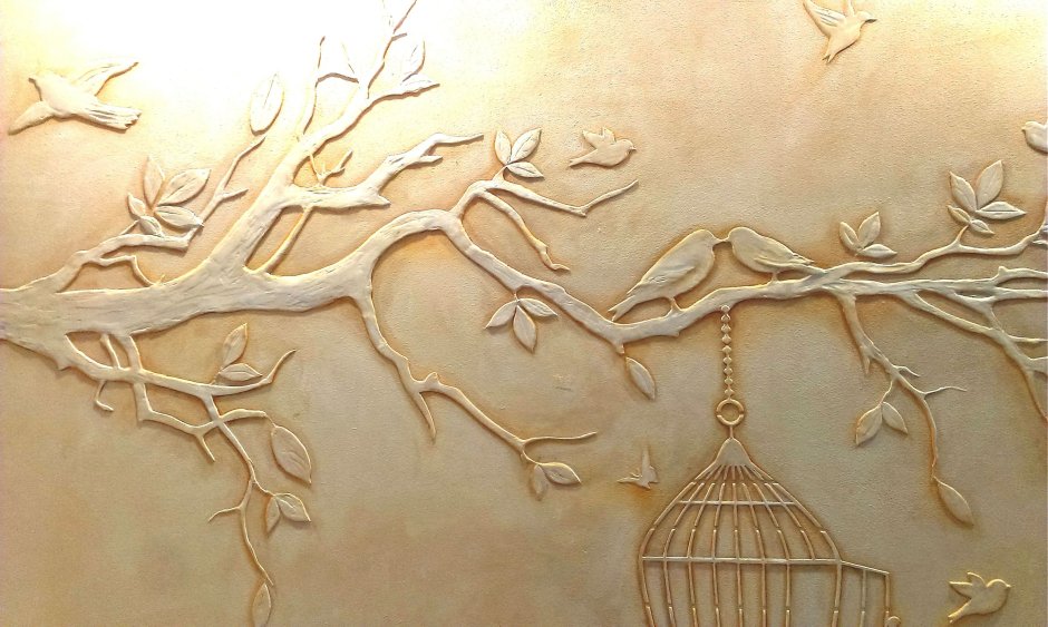 Трафарет для барельефа