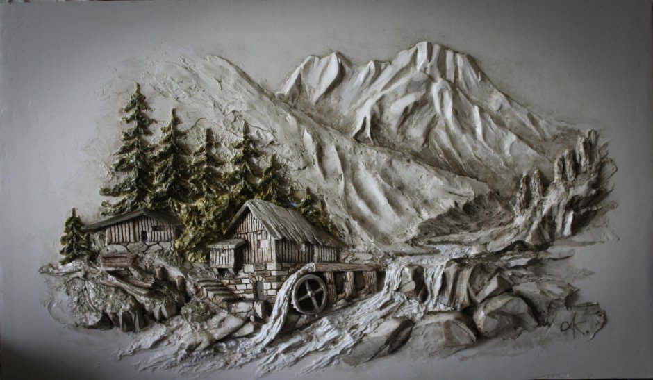 Барельеф Хабибов пейзаж