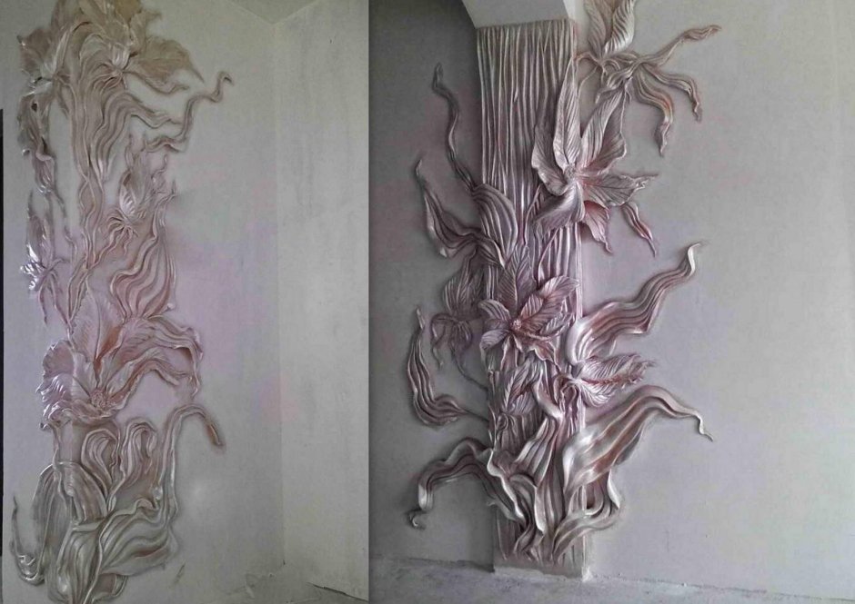 Настенное панно из декоративной штукатурки
