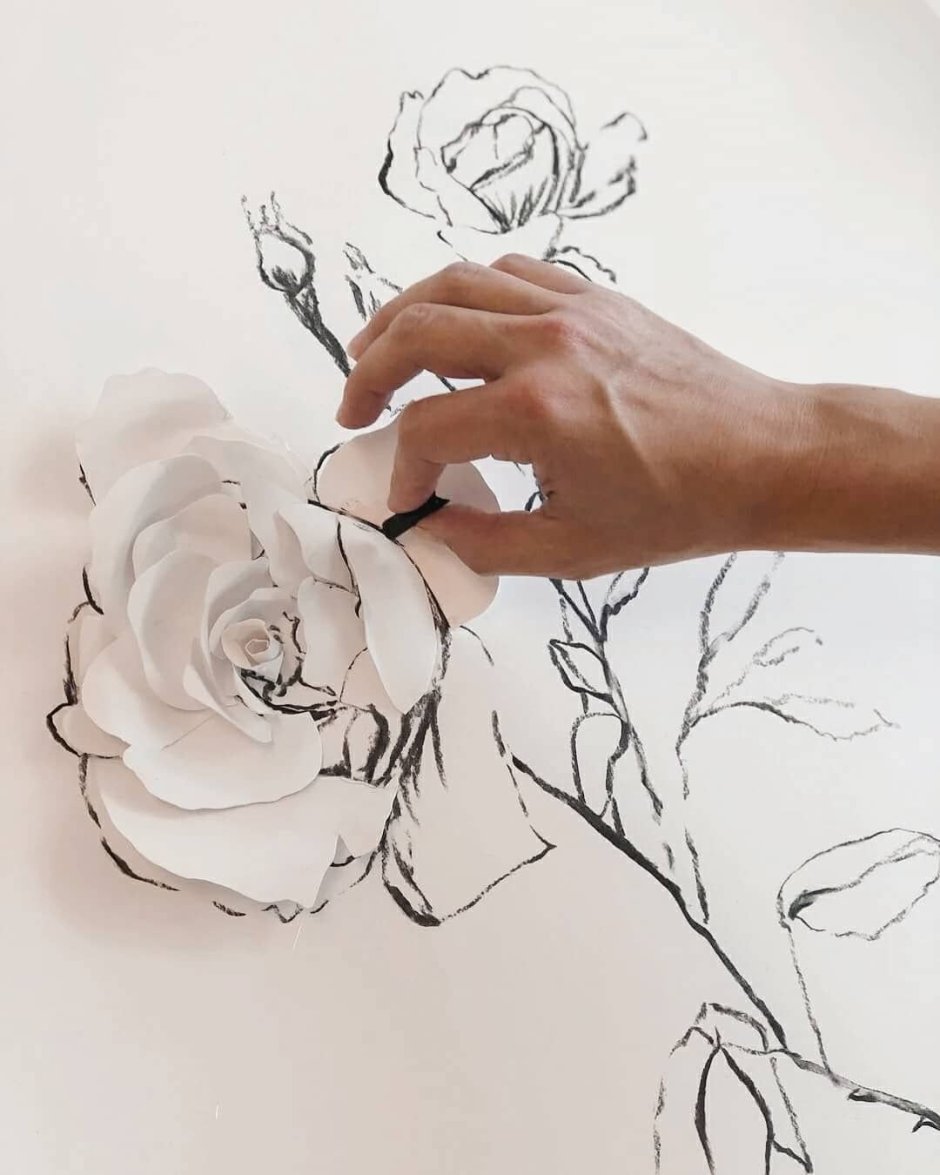 Трафареты цветов для барельефа