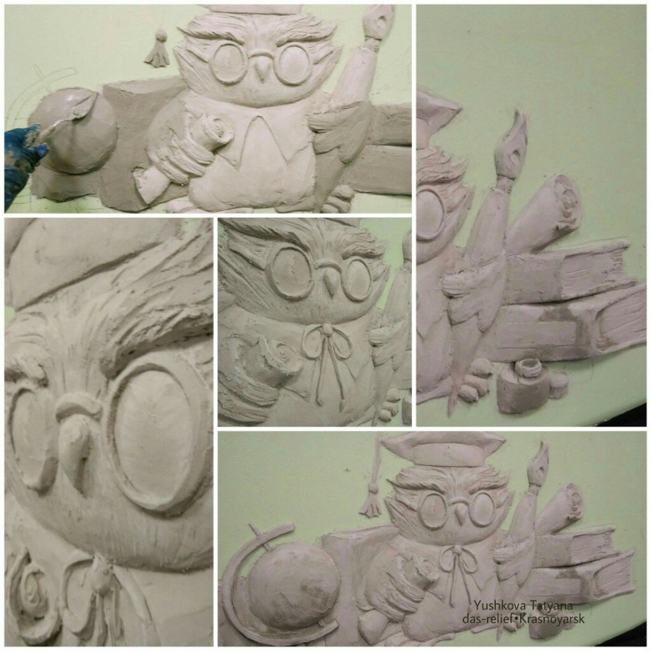 Школа 21 Красноярска барельеф пионеры