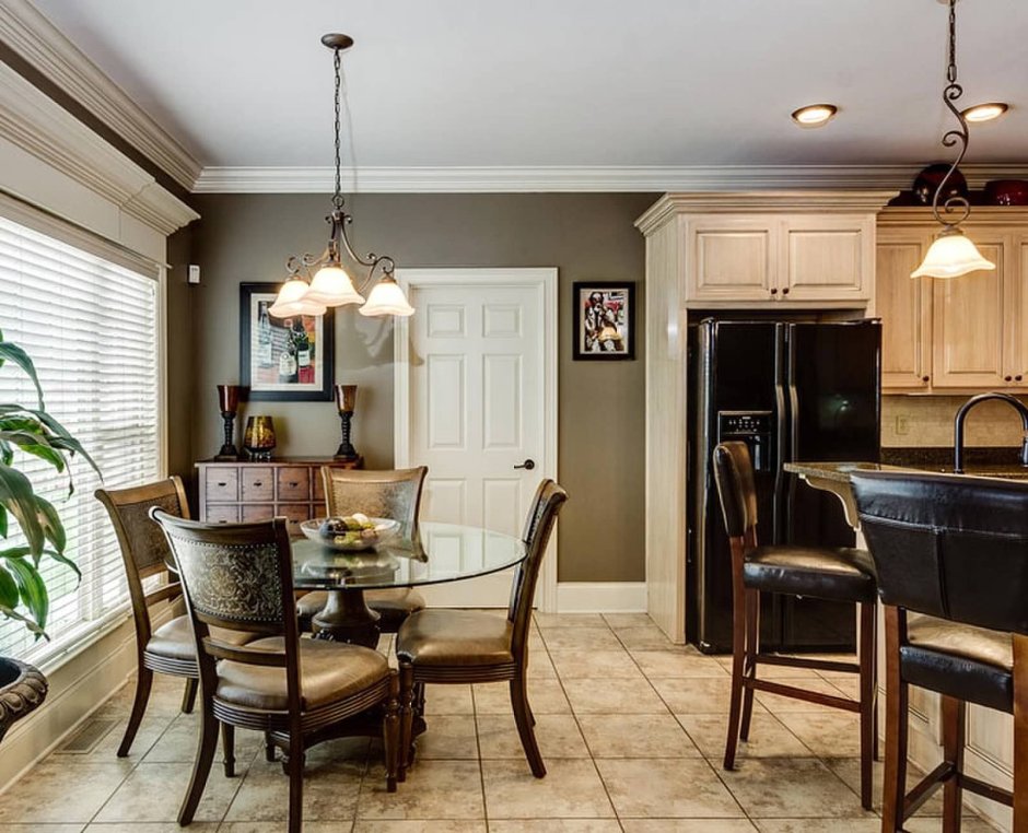 Кухня стены тауп