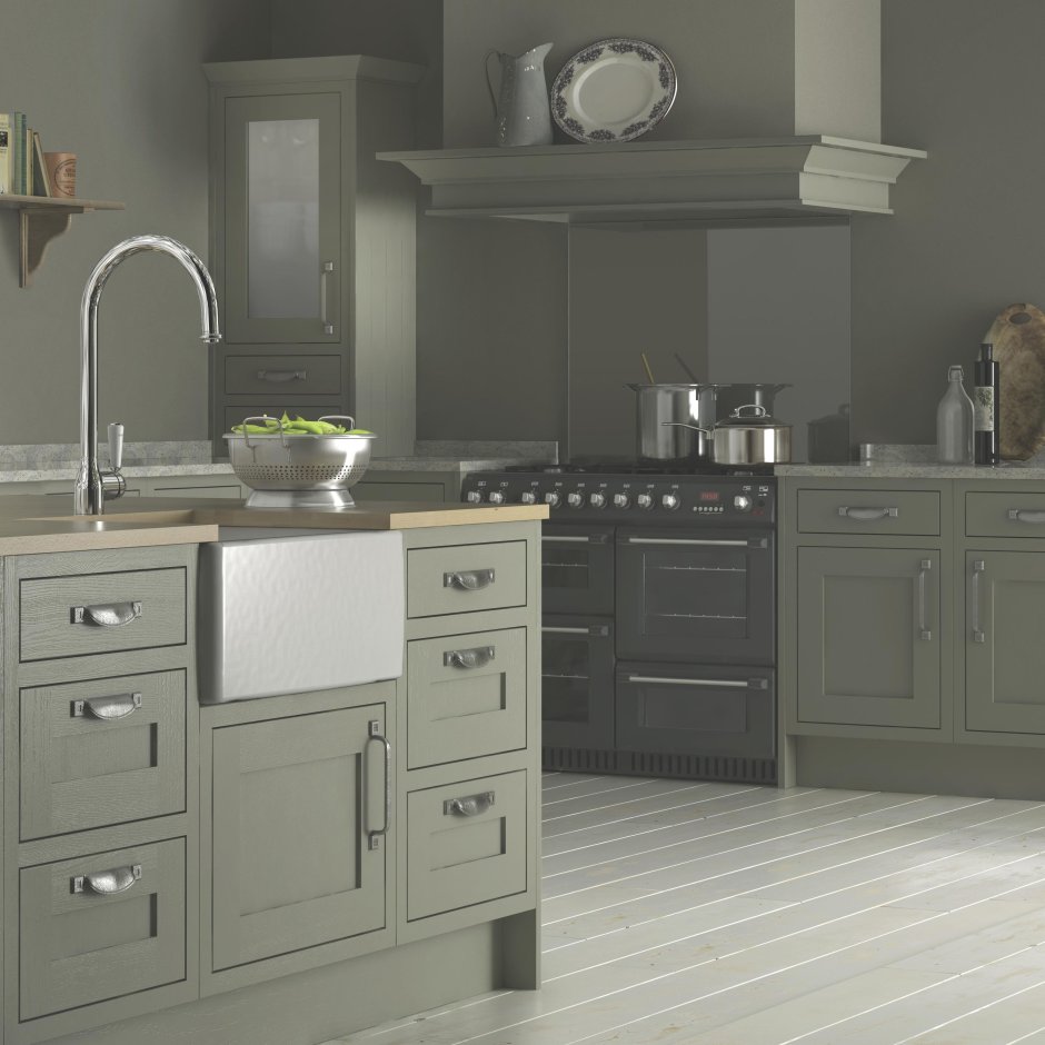 Кухня в цвете тауп