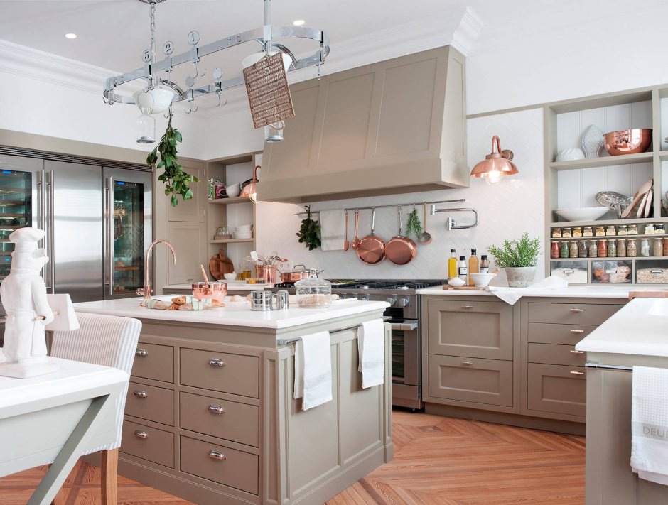 Кухня тауп классика