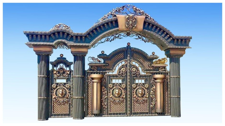 Кованые ворота в Дагестане