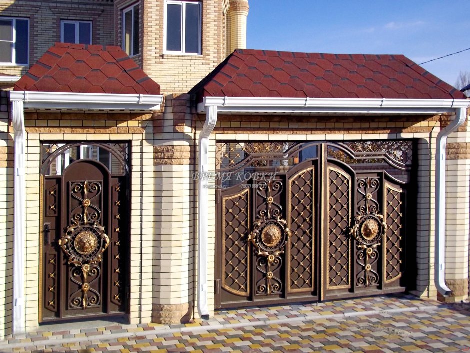 Кованые ворота Династия скл