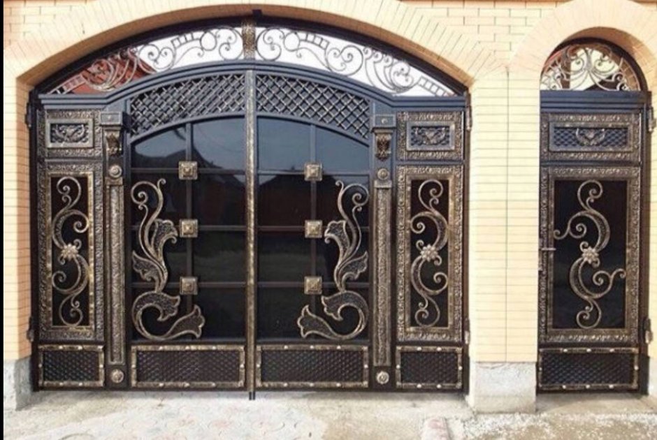 Кованые ворота Ишеева