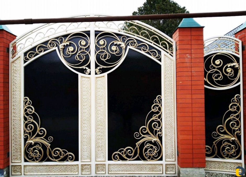 Кованые ворота в Чечне