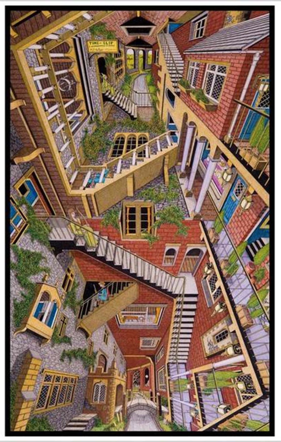 Эшер гравюра Бельведер