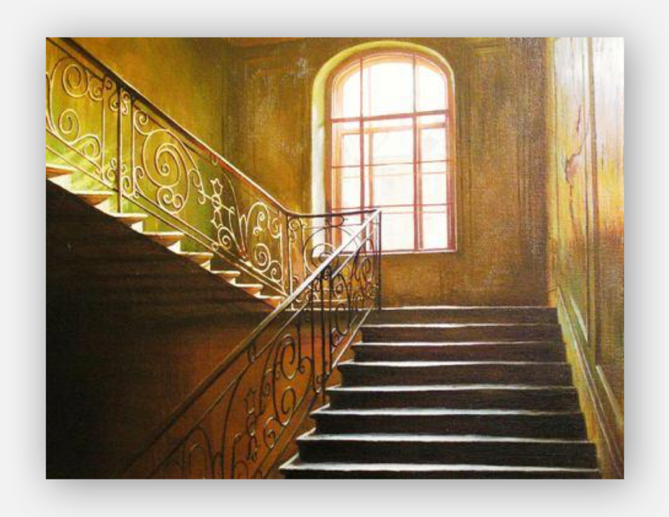 Картина лестничное искусство