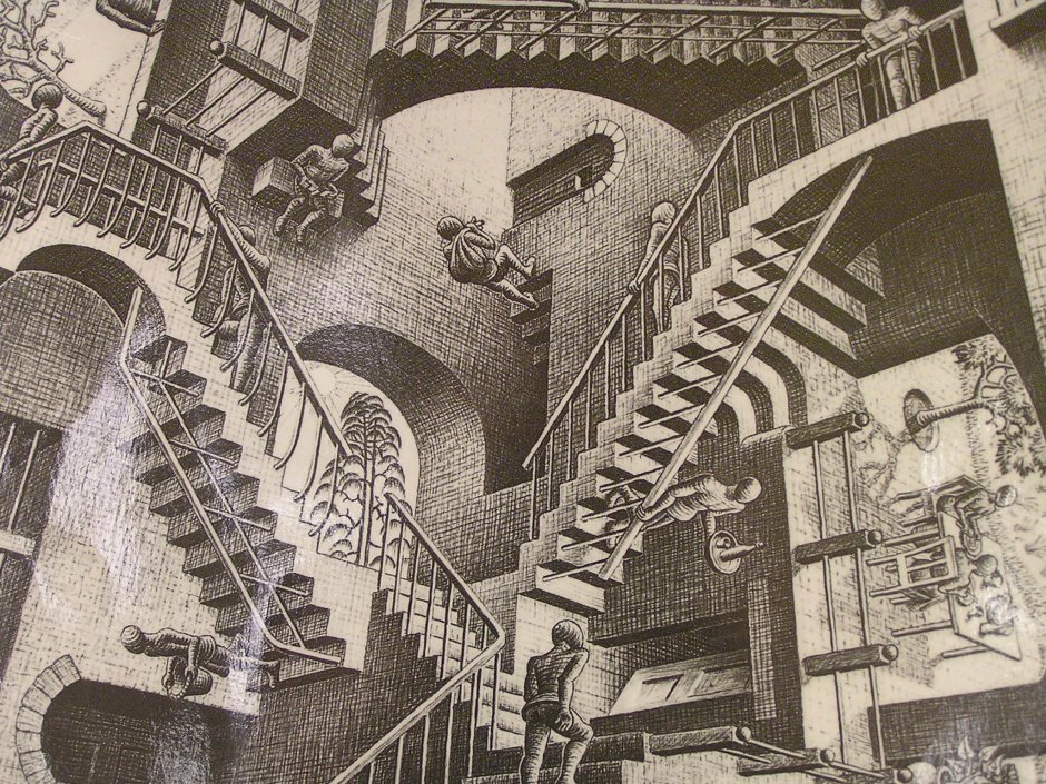 Лестницы живопись Эшер