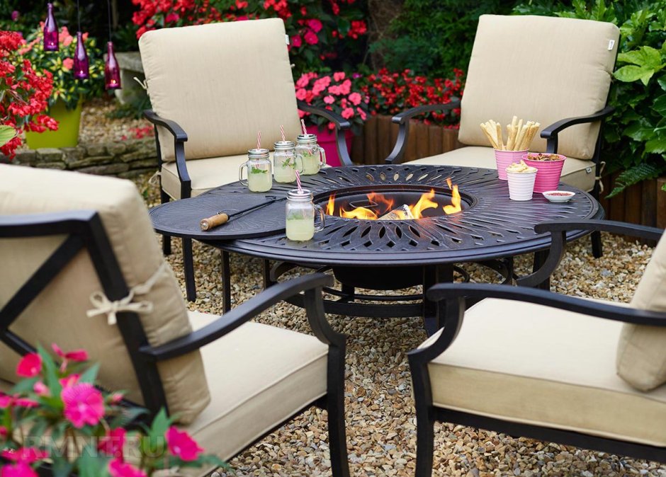 Стол очаг для костра на даче